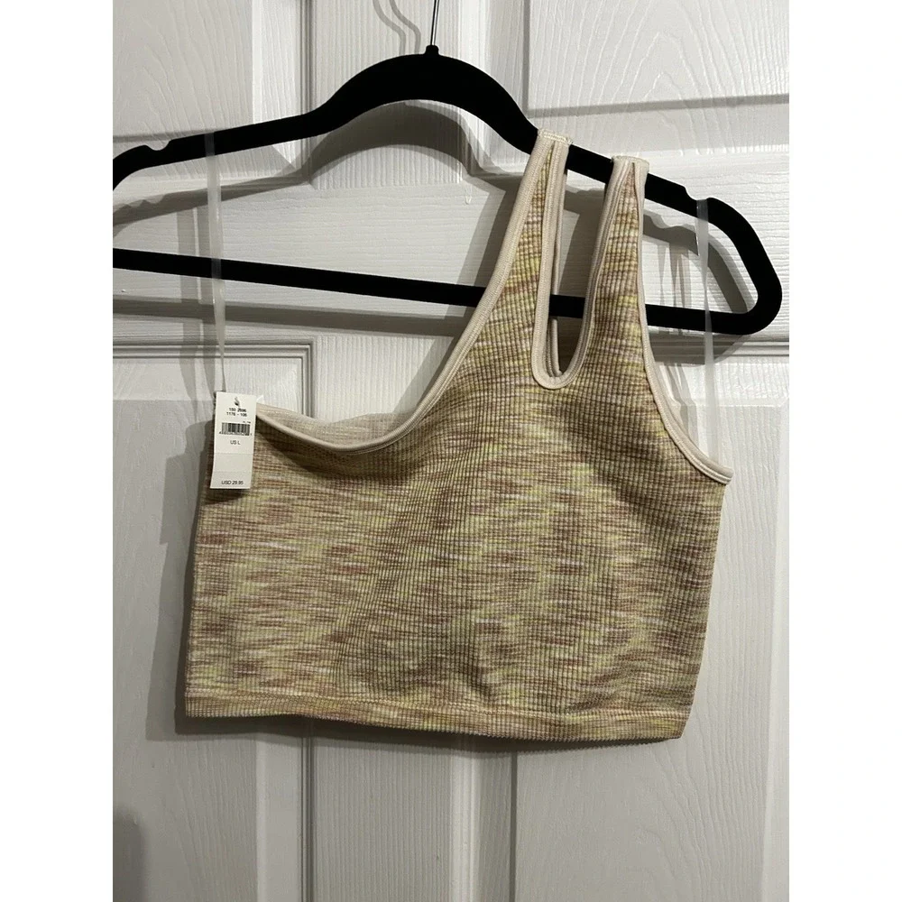 NWT Offline by Aerie Large Bra Bralette Recharge Ribbed Seamless One Shoulder‎